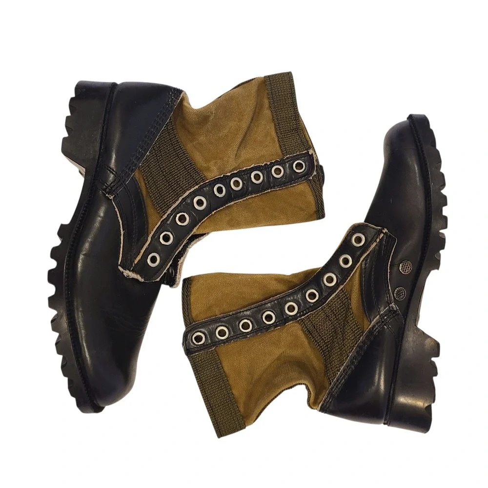 VIETNAM WAR ORIGINAL US ARMY JUNGLE‎ BOOTS-SIZE 5 R Primo Condition